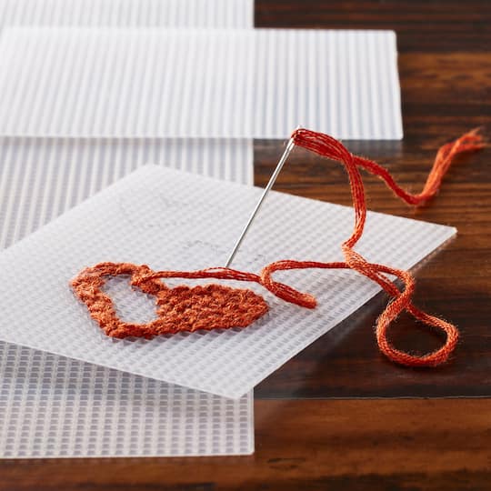 32 Pack: Clear 10 Mesh Plastic Canvas by Loops & Threads®